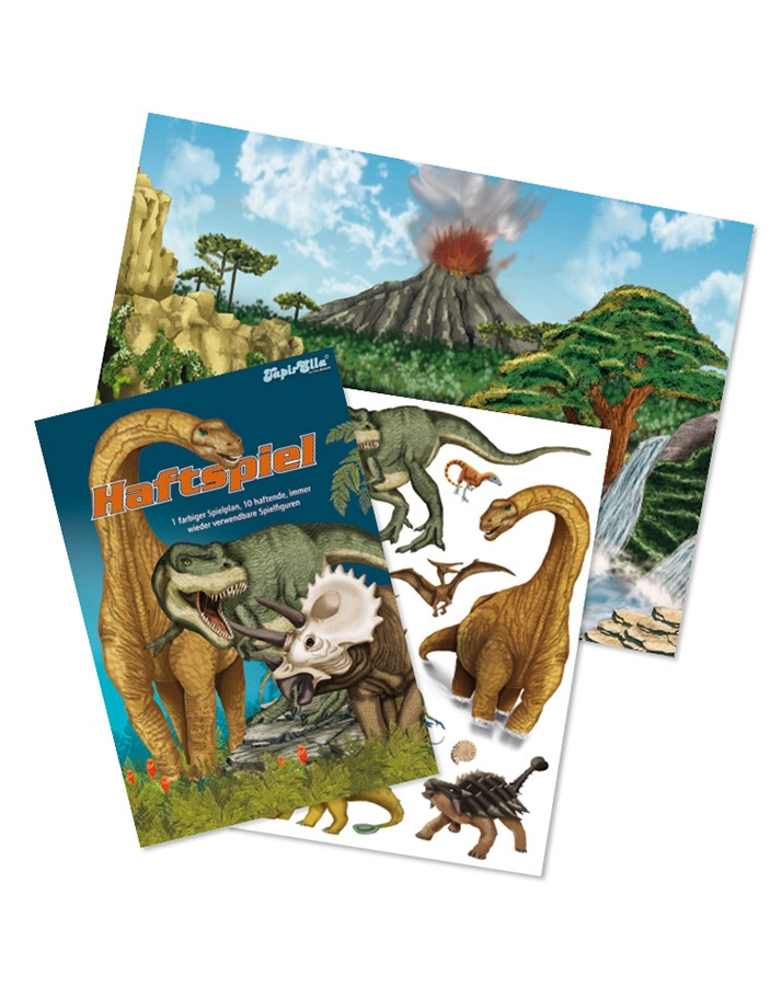 Haftspiel TAPIRELLA – DINOSAURIER in bunt