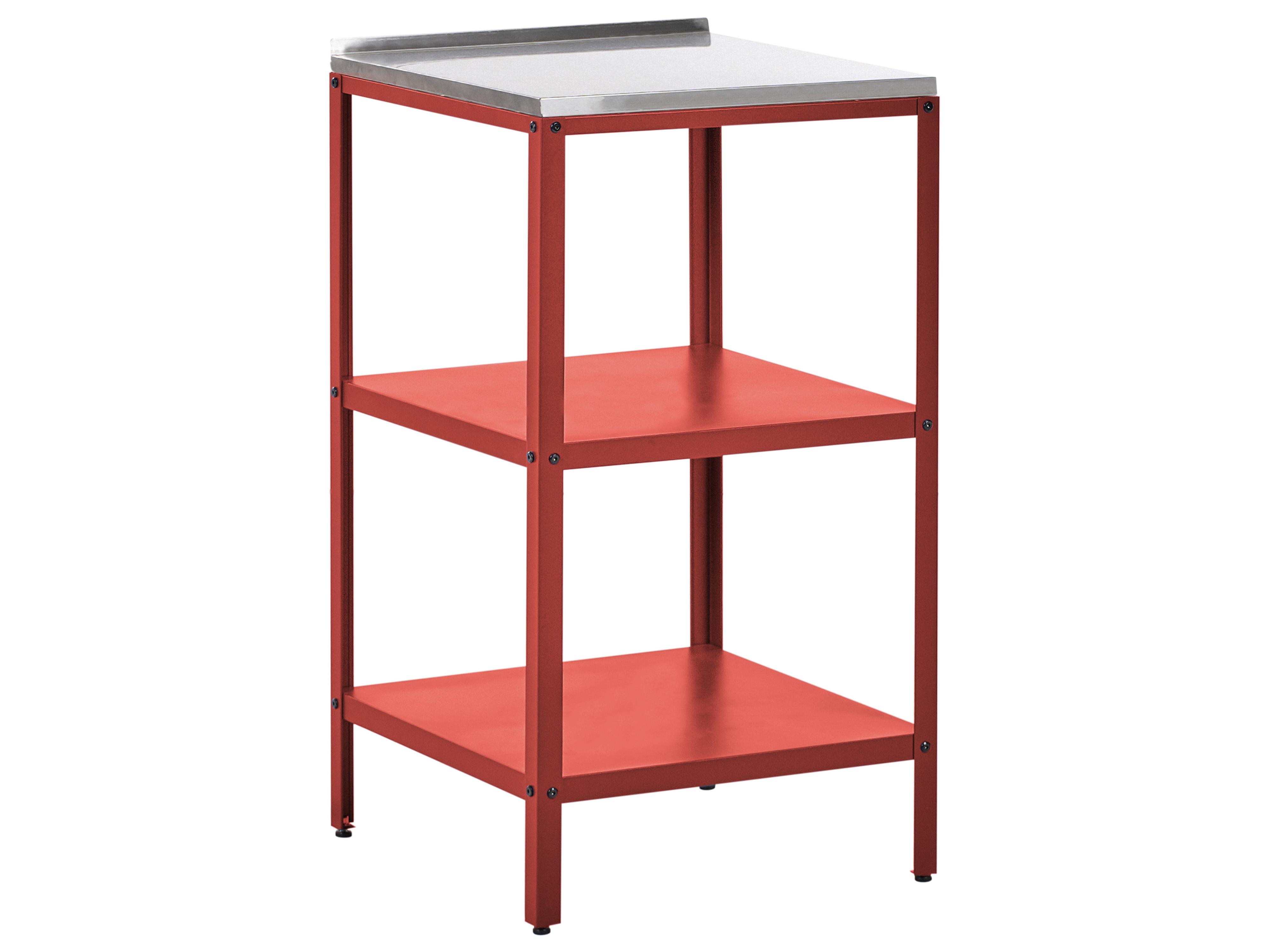Tuin keukenset 3-delig met spoelbak VILAMA Metaal Rood