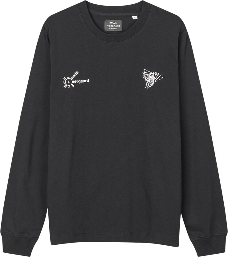 Mads Nørgaard - Copenhagen Cotton Jersey Frode Work Tee LS Sort