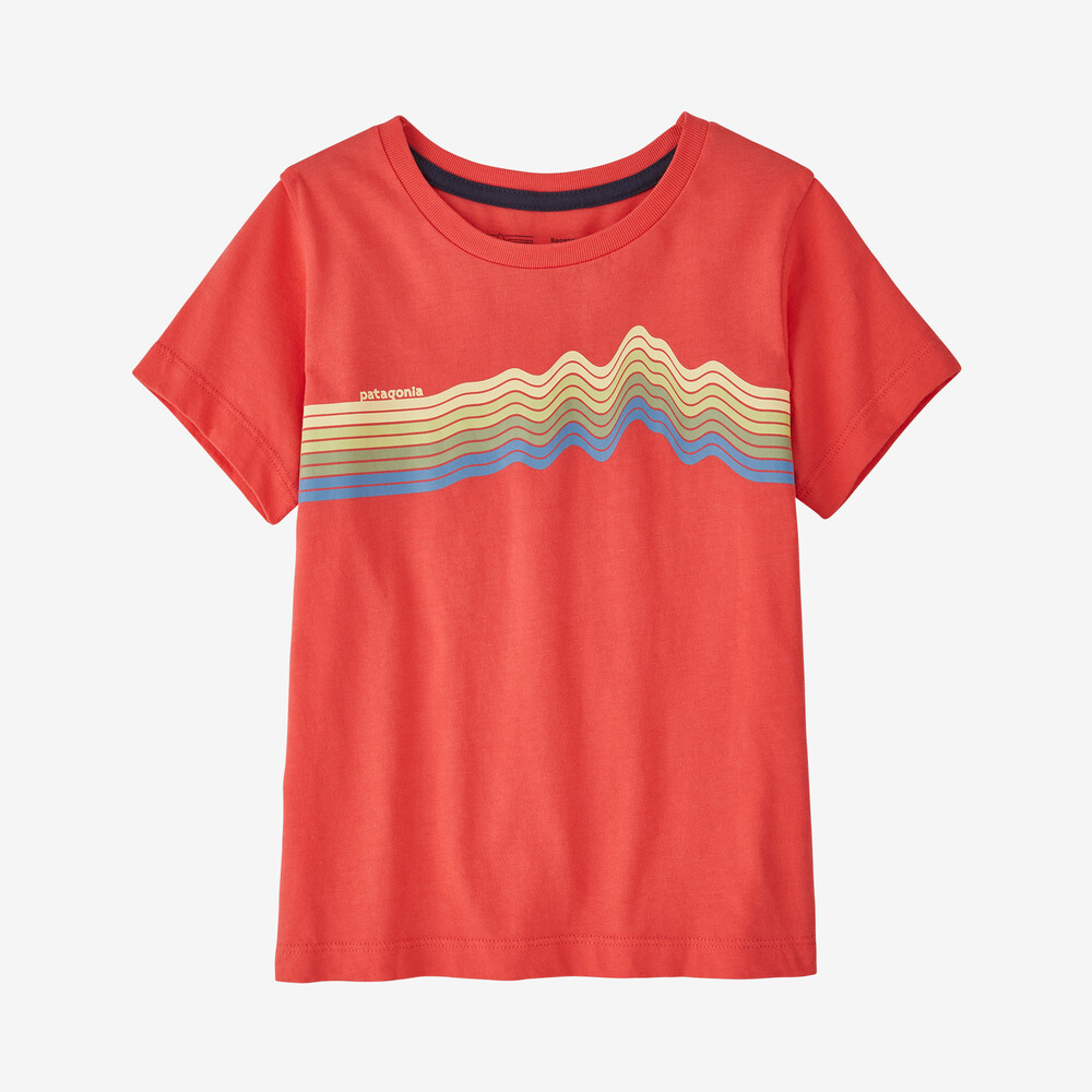 Baby-T-Shirt aus regenerativer, biozertifizierter Baumwolle mit Grafikprint
