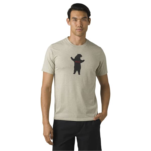 T-shirt PRANA BEAR SQUEEZE JOURNEYMAN COASTAL SAGE HEATHER