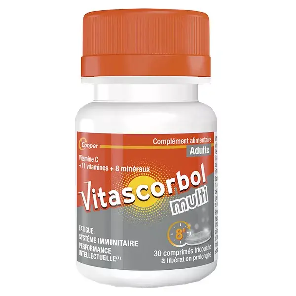 Vitascorbol Multi Adulte 30 comprimés