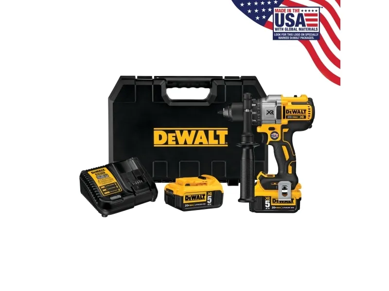 DeWALT DCD991P2 - Bor - ledningfri - 3-hastigheders - 95 N·m - 2 batterier - 18 V