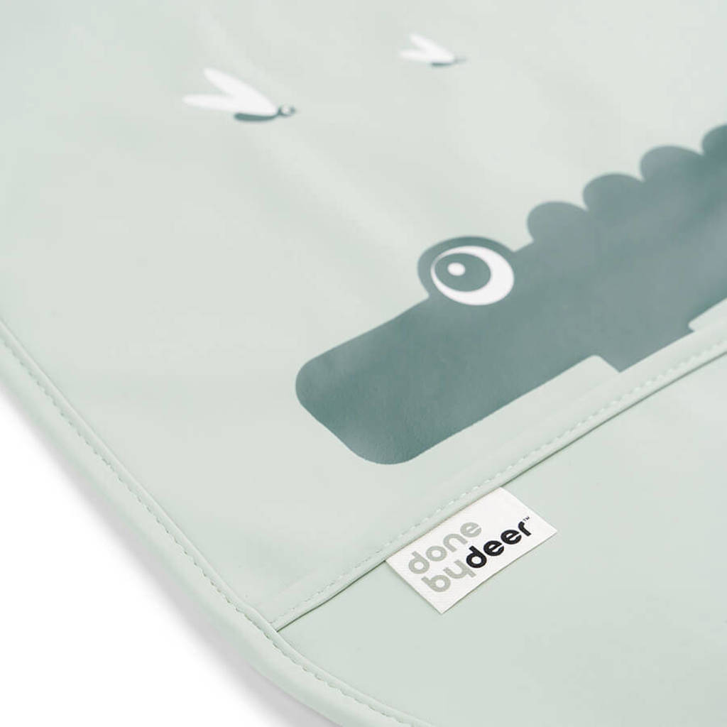 Bib w/velcro 2-pack Croco Green