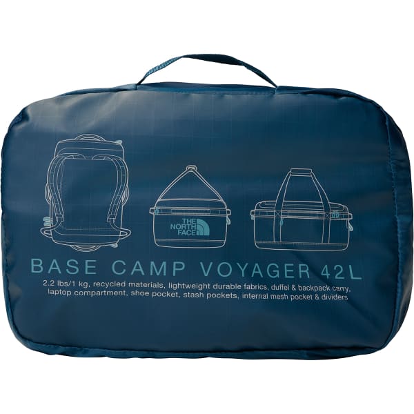 Duffel THE NORTH FACE BASE CAMP VOYAGER DUFFEL 42L MIDNIGHT PETROL/ALGAE B