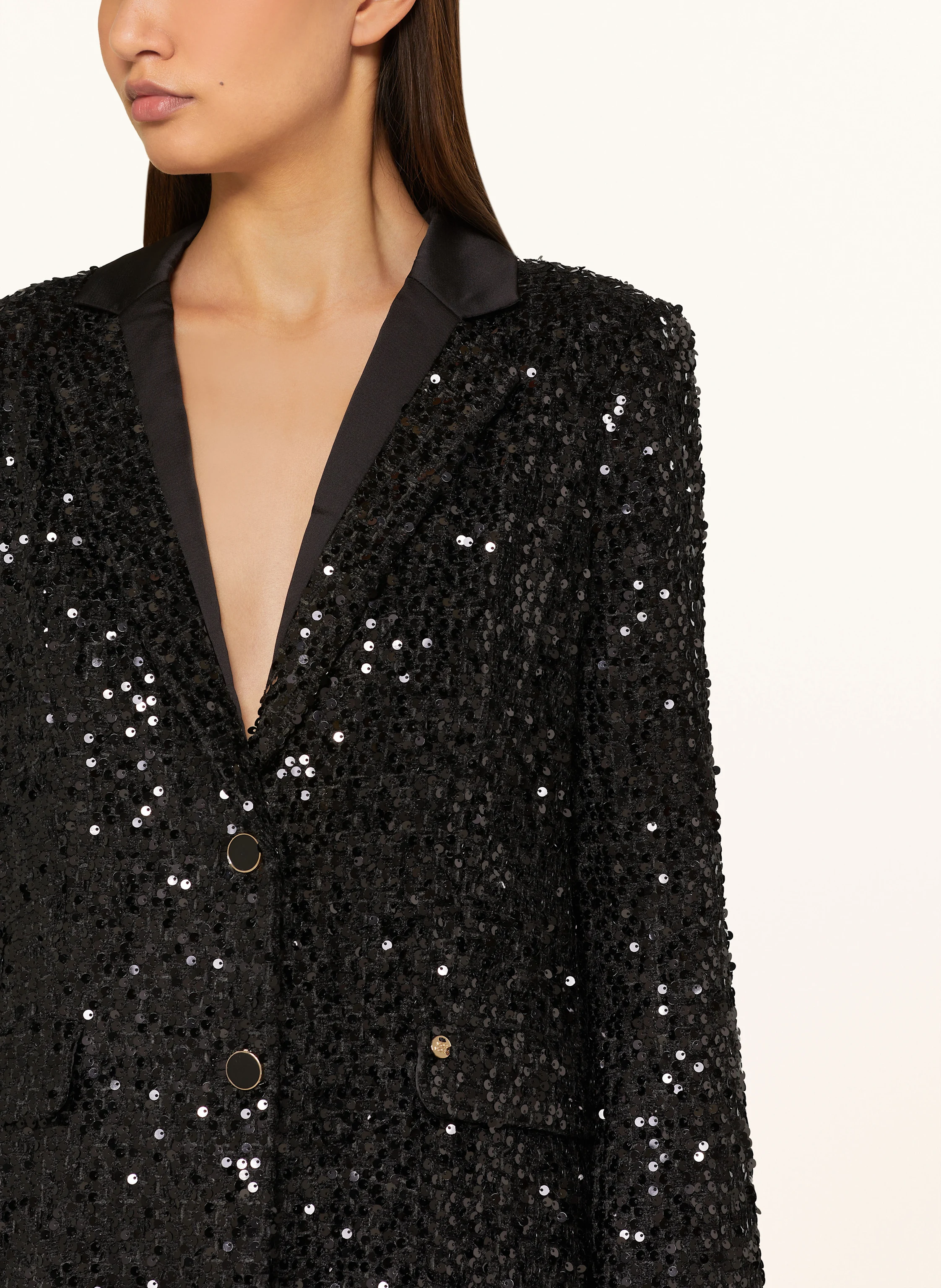 MOS MOSH Bouclé-Blazer MMCARYS mit Pailletten