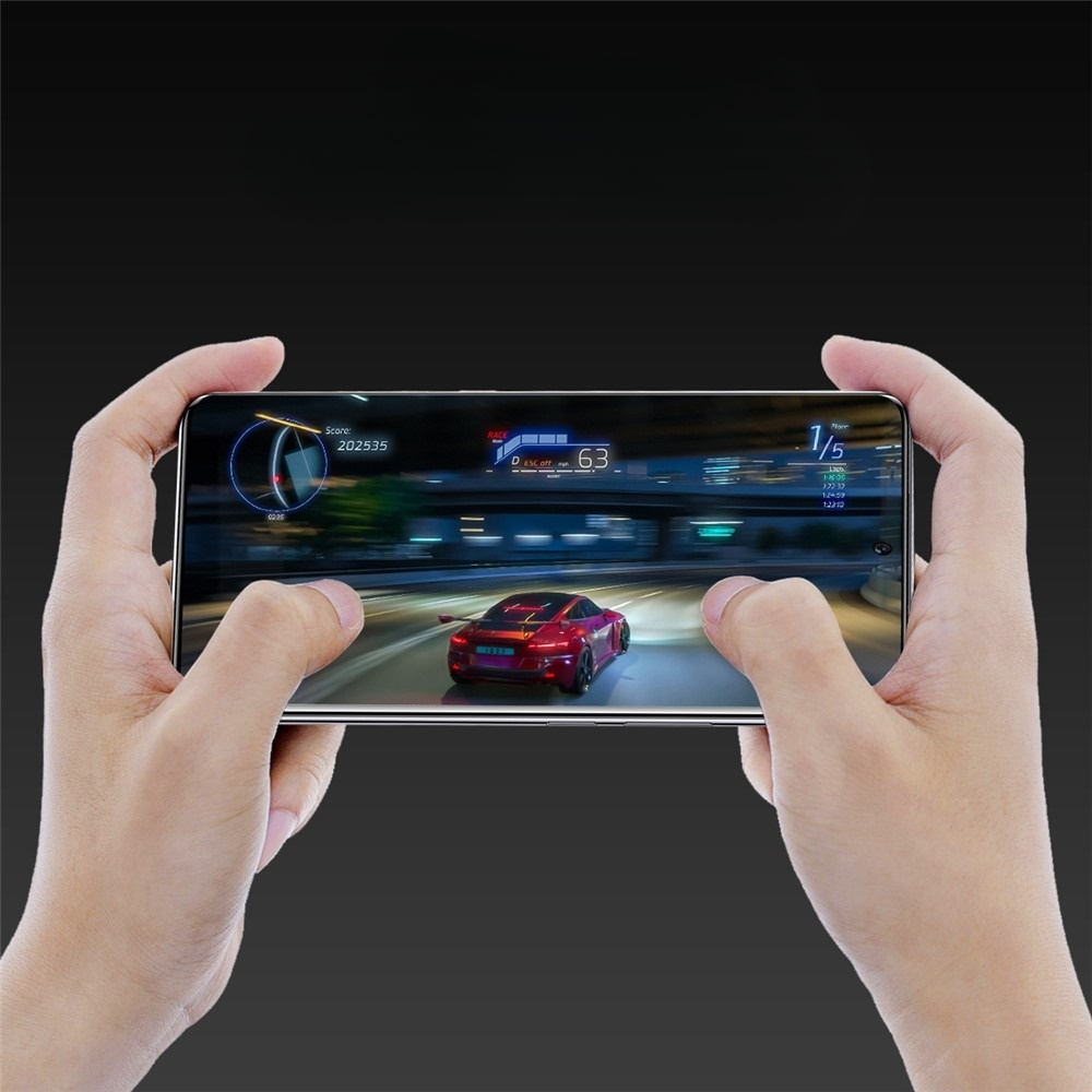Samsung Galaxy S23 Ultra 5G Full-Screen Vollbild Panzer Glas mit Rahmen   Montagerahmen