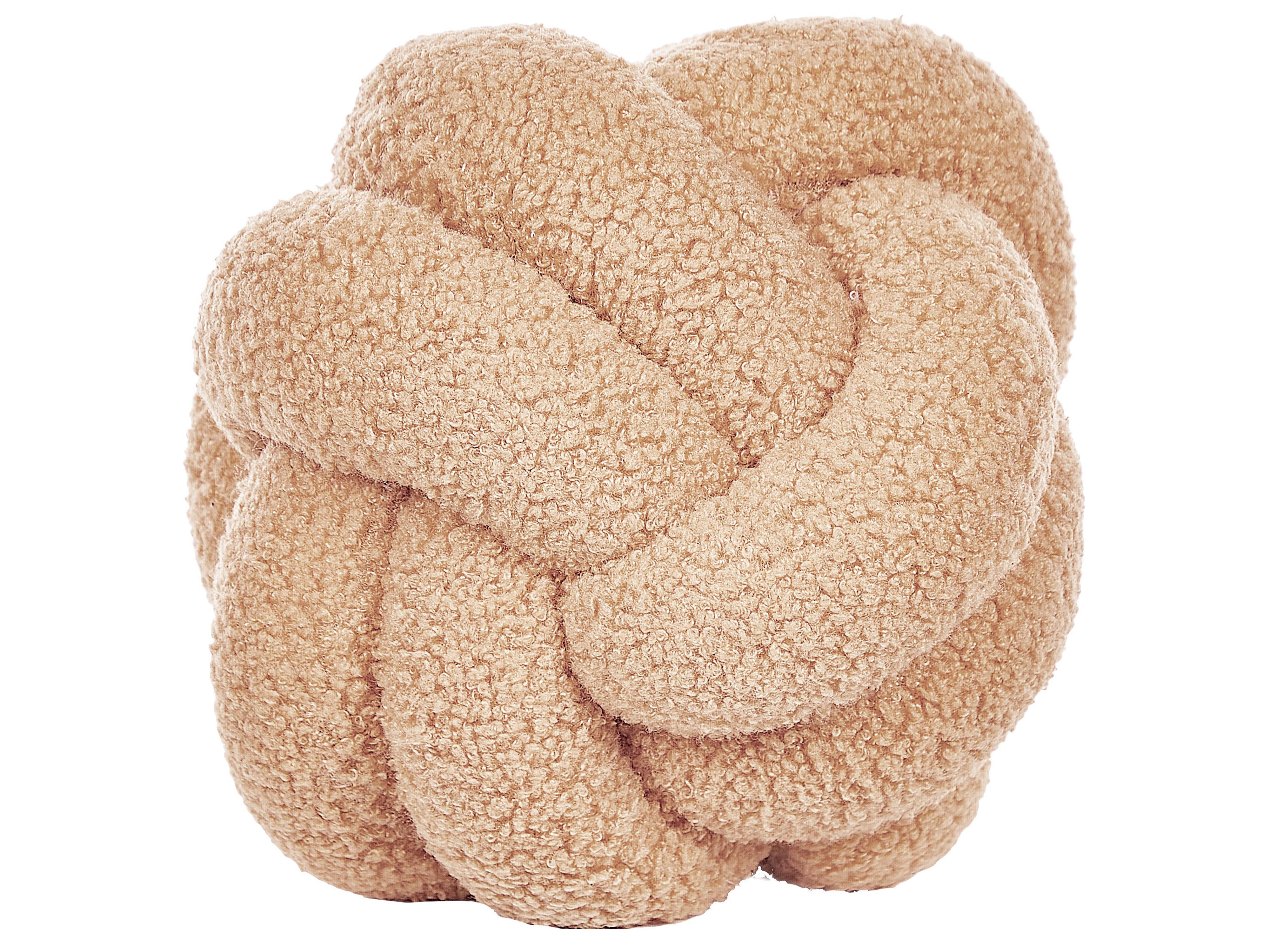 Set van 2 sierkussens MALNI Bouclé 19 x 19 cm Zandbeige effen