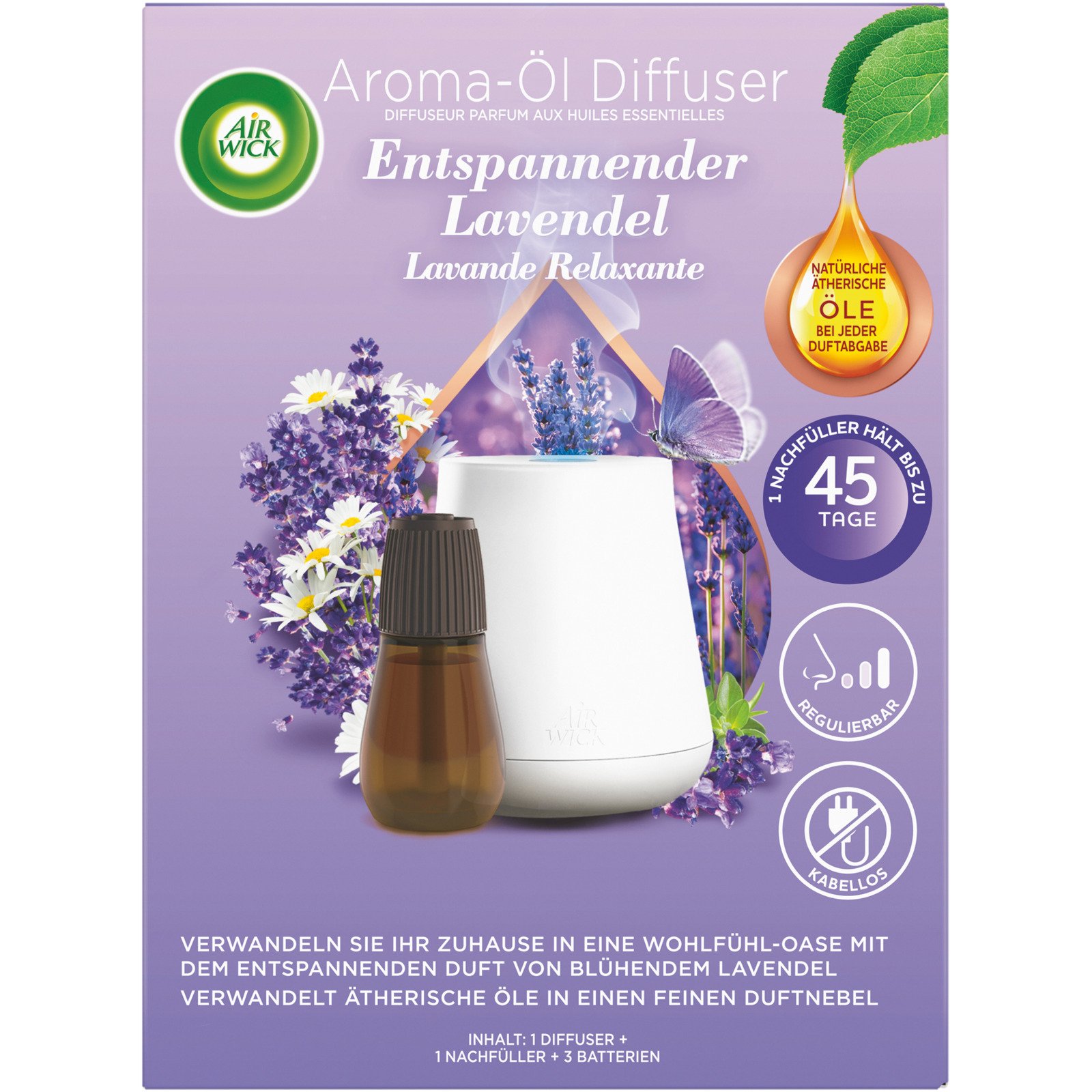 Air Wick Aroma-Öl Diffuser Entspannender Lavendel