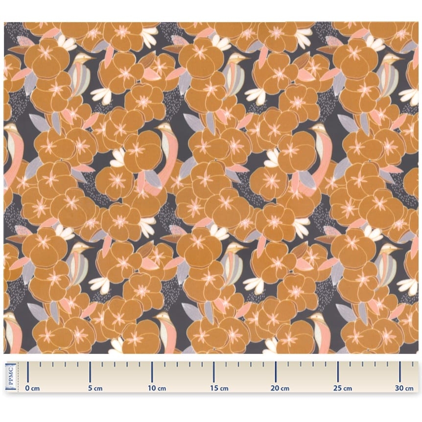 Coupon Tissu Enduit De 35Cm Coton D'or