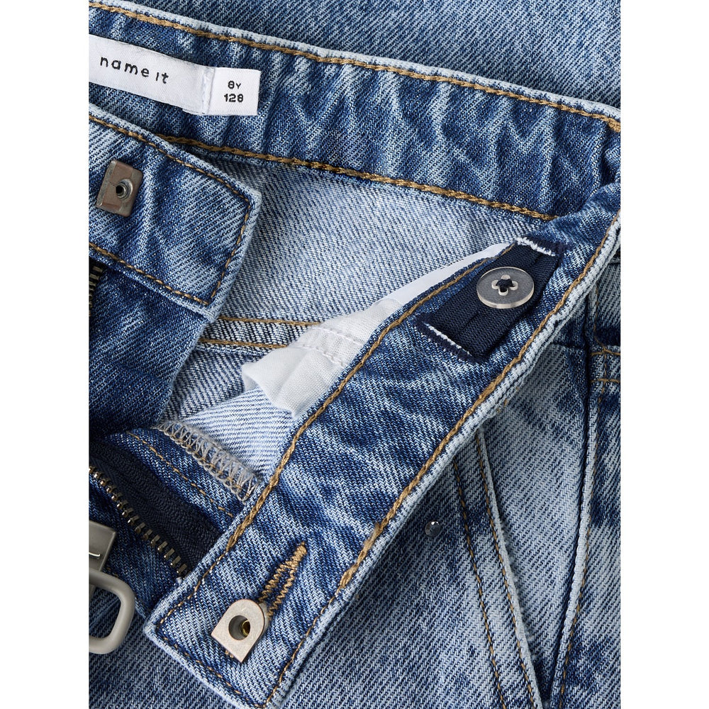 Køb Name It Light Blue Denim Rhine Nkfrose Wide Rhine Jeans 1133-Ac D