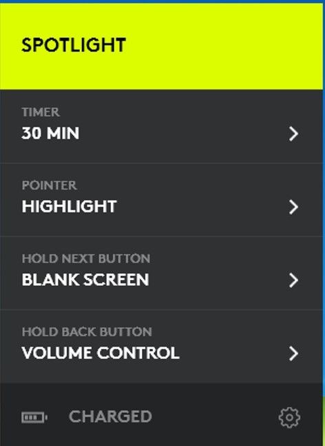 Logitech Spotlight ™ Presentation Remote