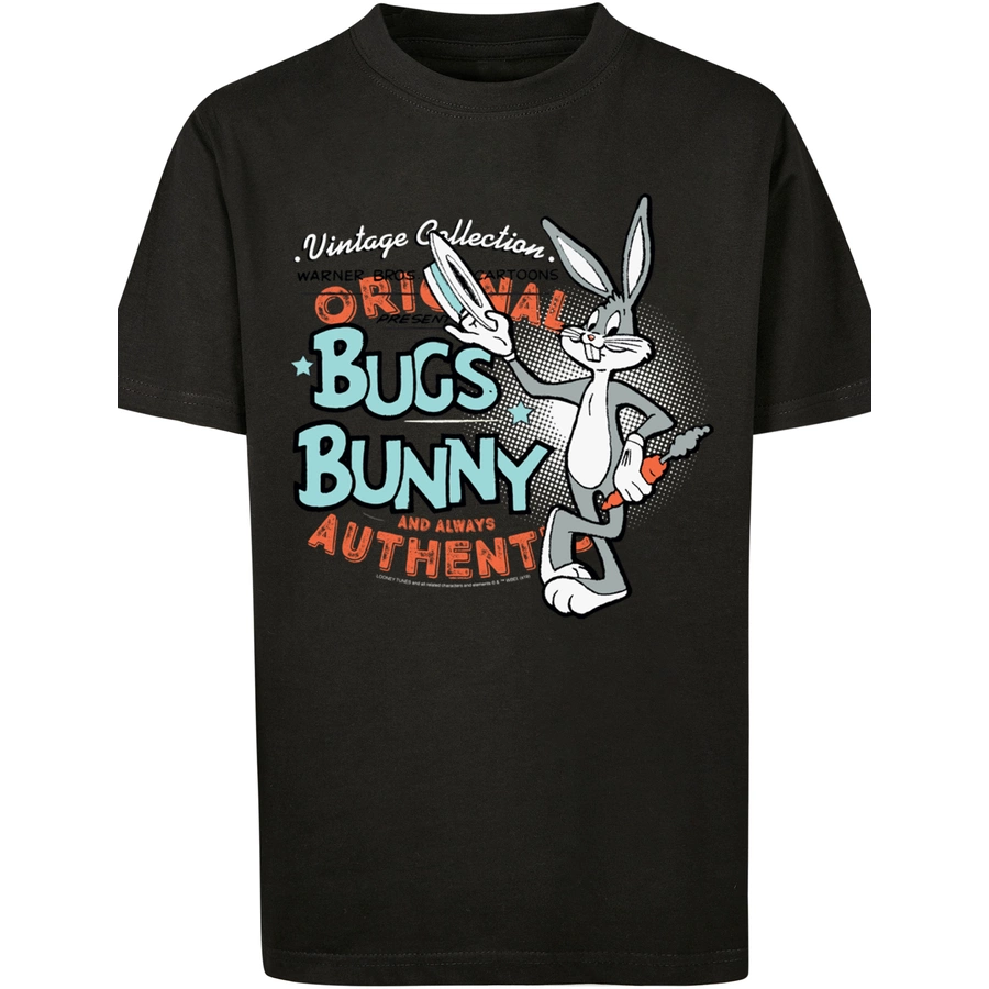 F4NT4STIC T-Shirt Looney Tunes Vintage Bugs Bunny schwarz