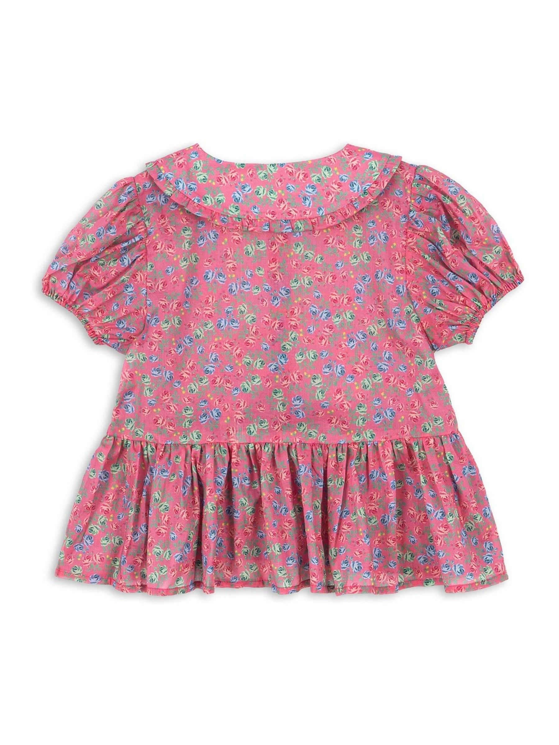 Konges Sløjd Pacey Floral Print Short Sleeve Blouse