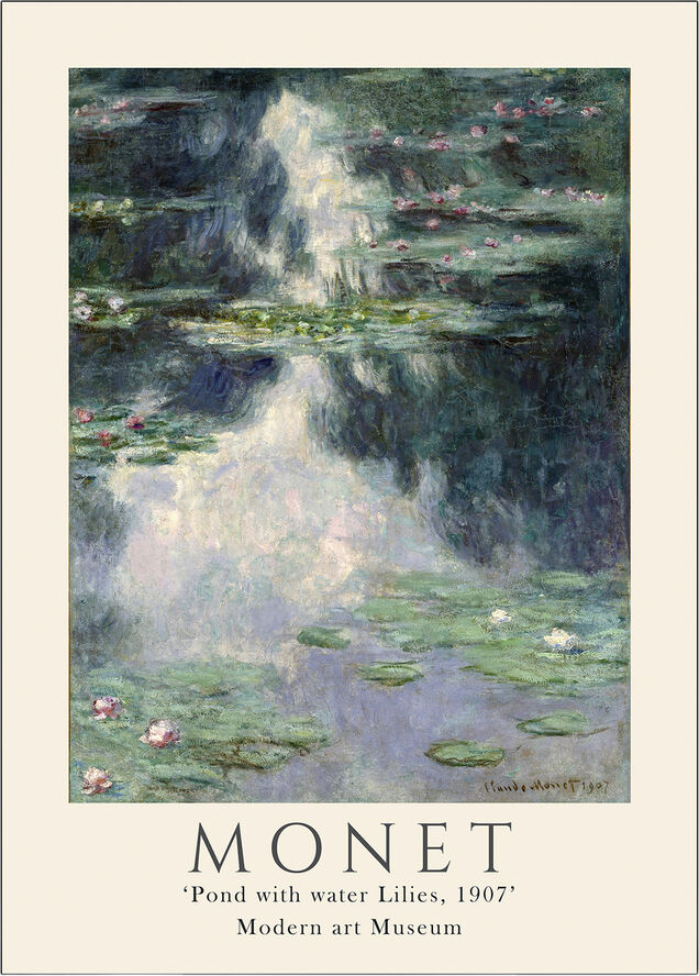 Poster & Frame Claude Monet 3 Flerfarvet