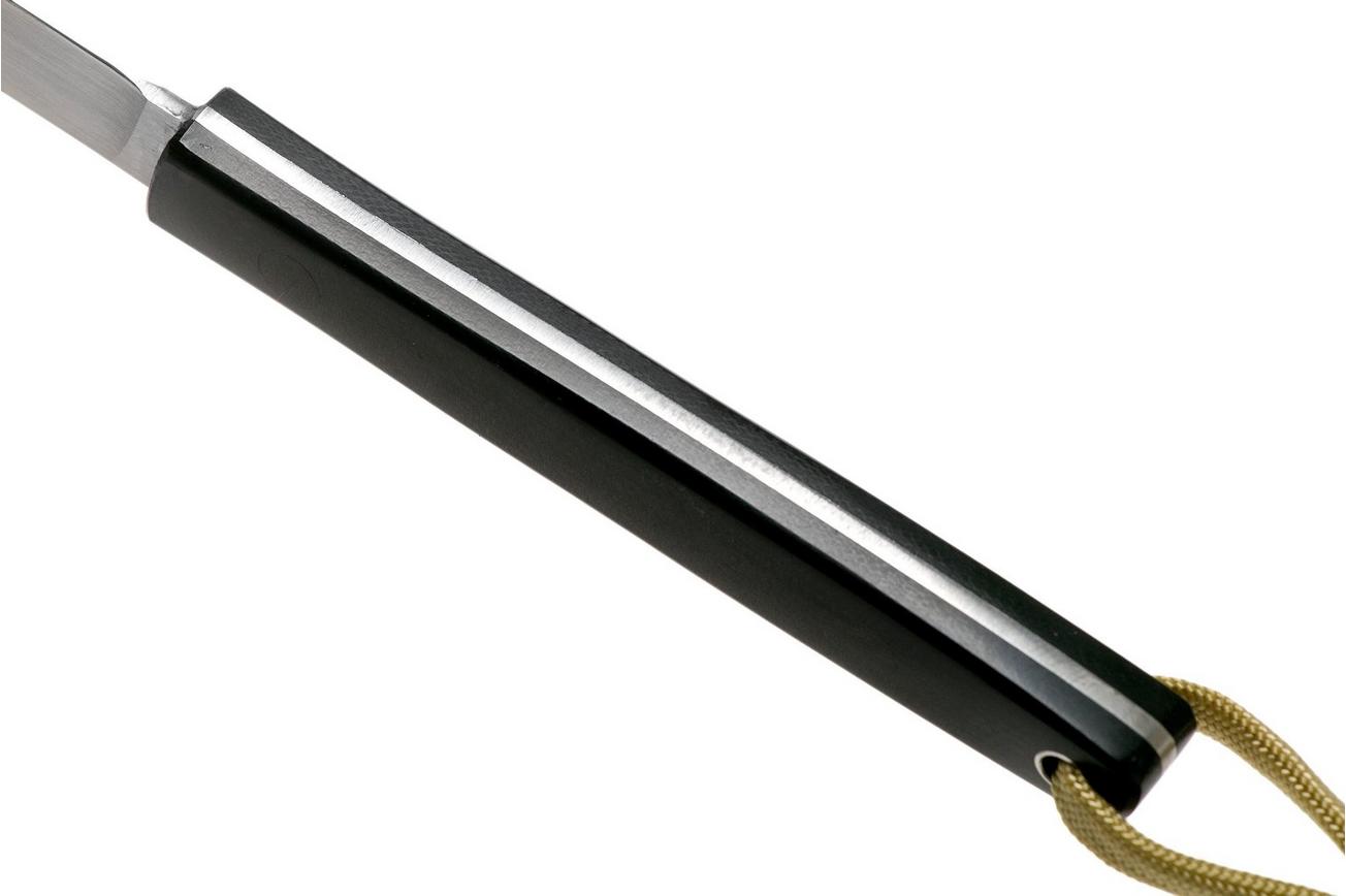 Ohta OFB SS 65 Black Canvas Micarta vaststaand mes