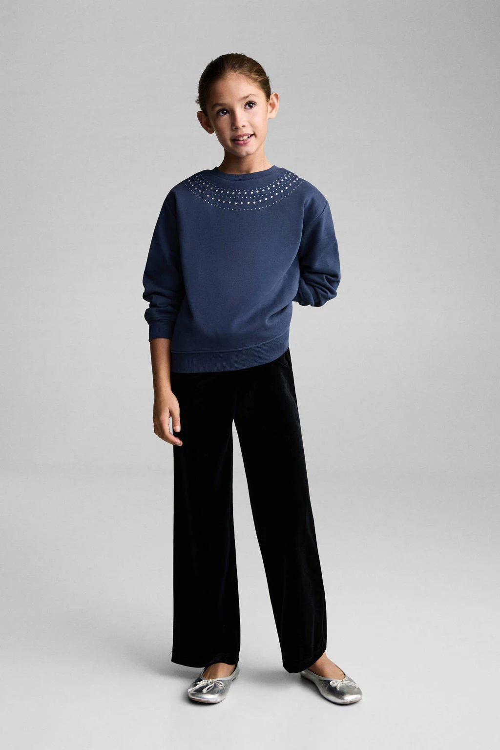 Mango Kids sweater donkerblauw