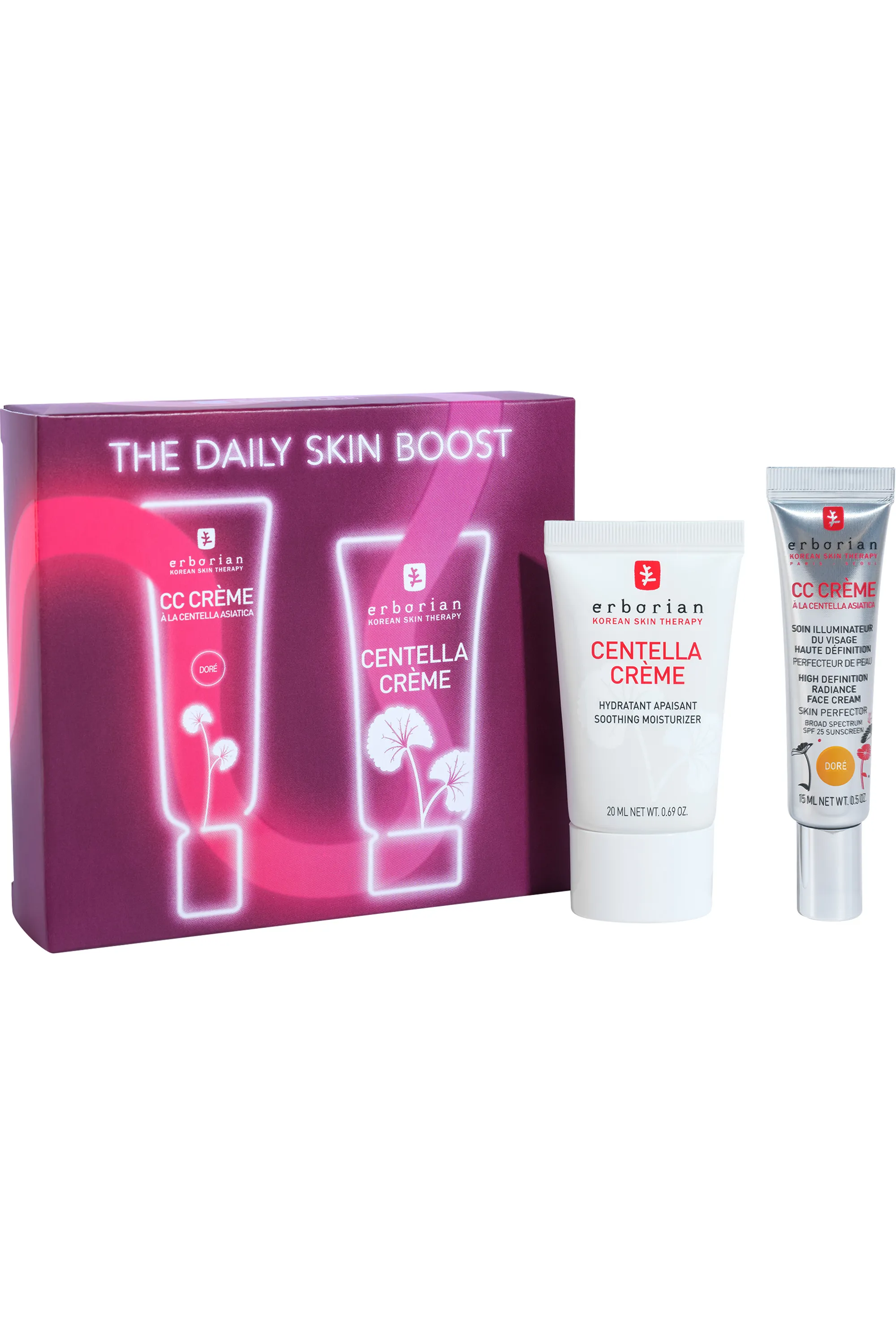 Erborian Coffret CC crème Doré & crème Centella-35 ml