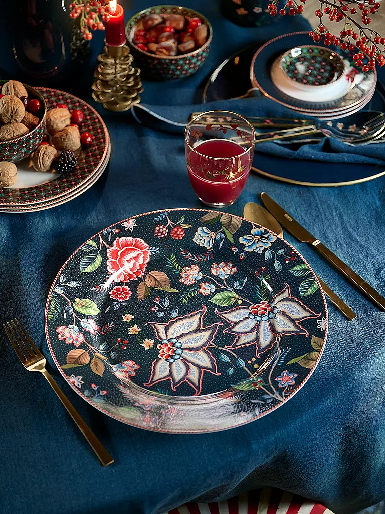PIP STUDIO Platzteller BERRY BLUES 32cm Blue dunkelblau