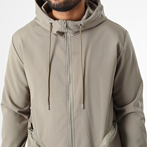 Ensemble Veste Zippée Capuche Et Pantalon Jogging LL602 Vert Kaki