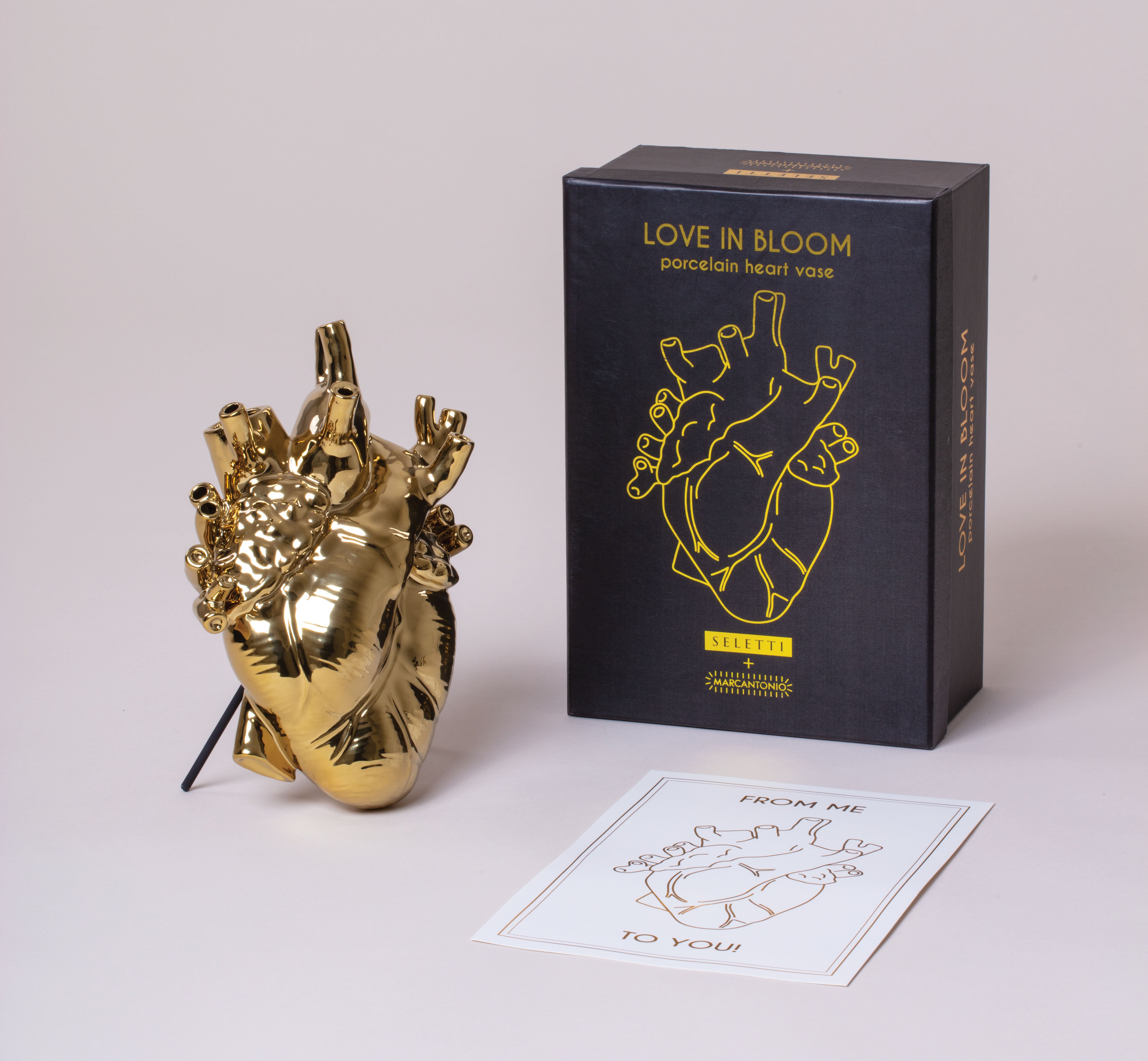 LOVE IN BLOOM - Vase verre | Doré