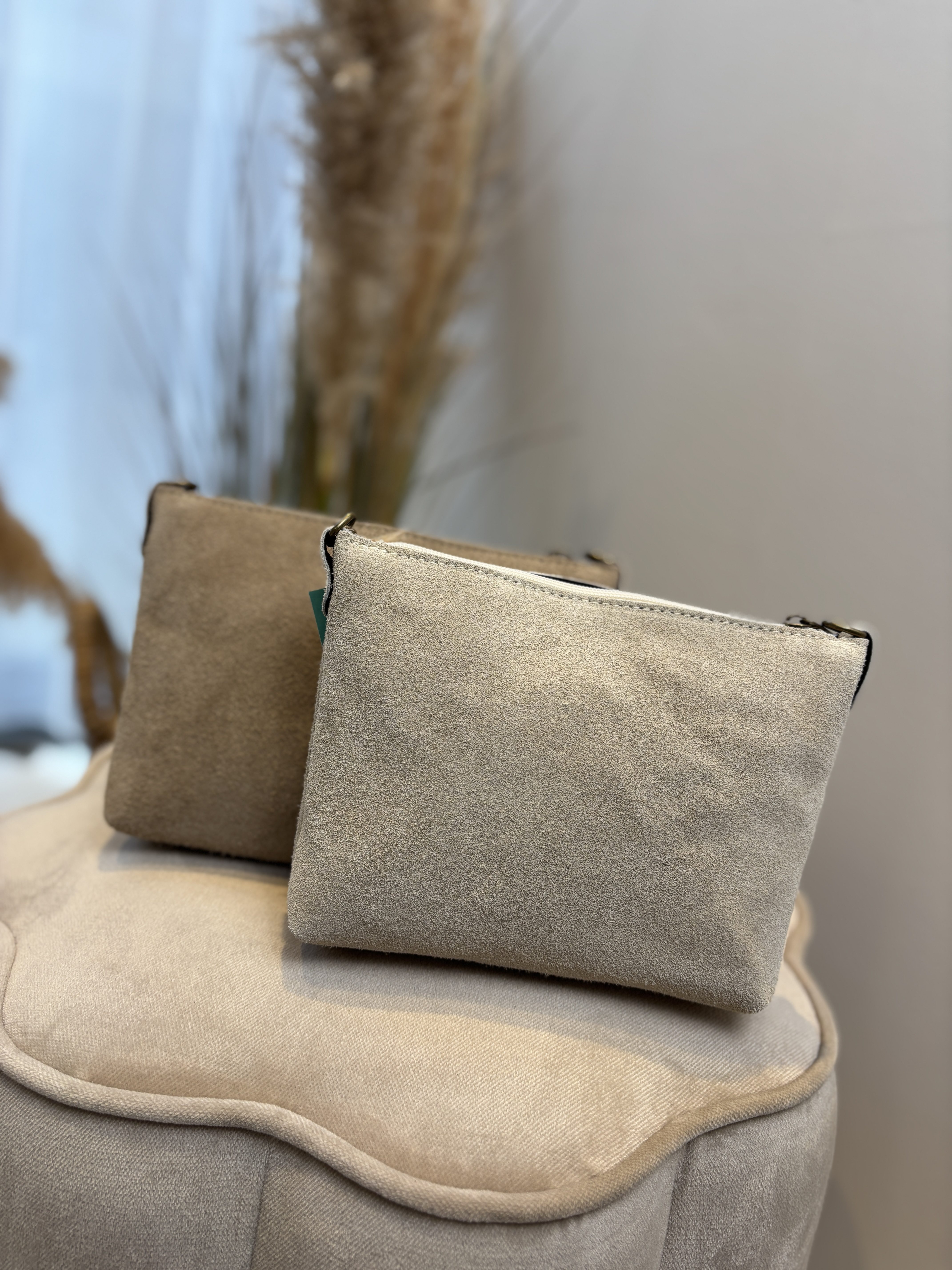 Ariel Bag - Suede Ecru