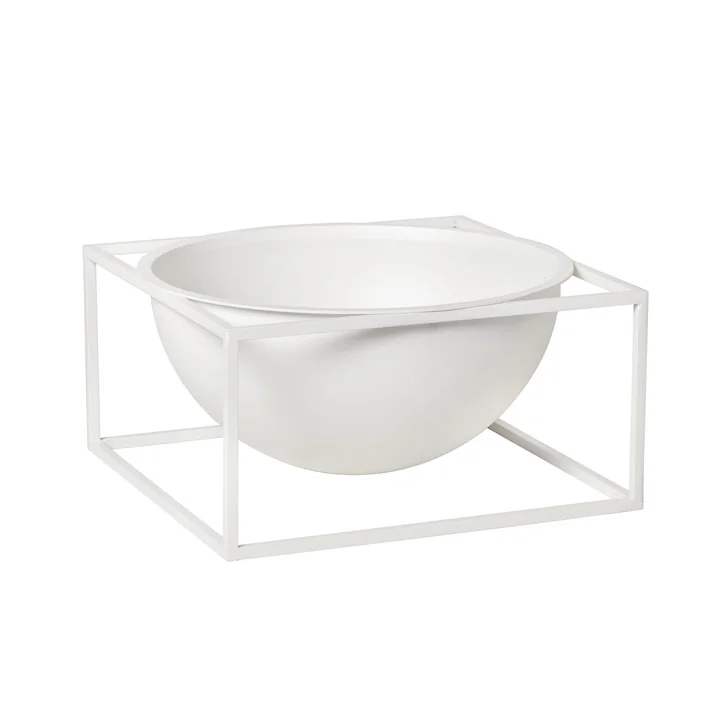Audo - Kubus Bowl Centerpieces H 11.5 cm, large / weiss