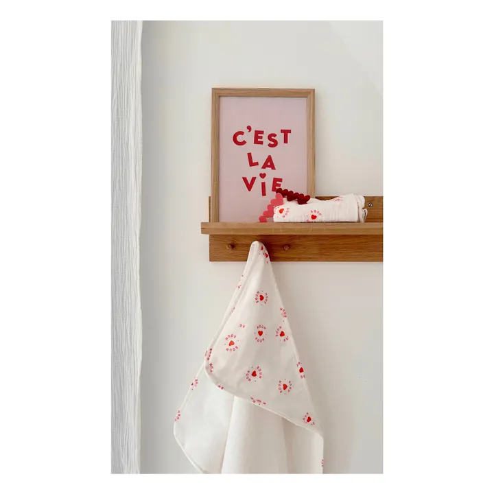 Rose in April Cape de bain Colette Boum Boum | Blanc