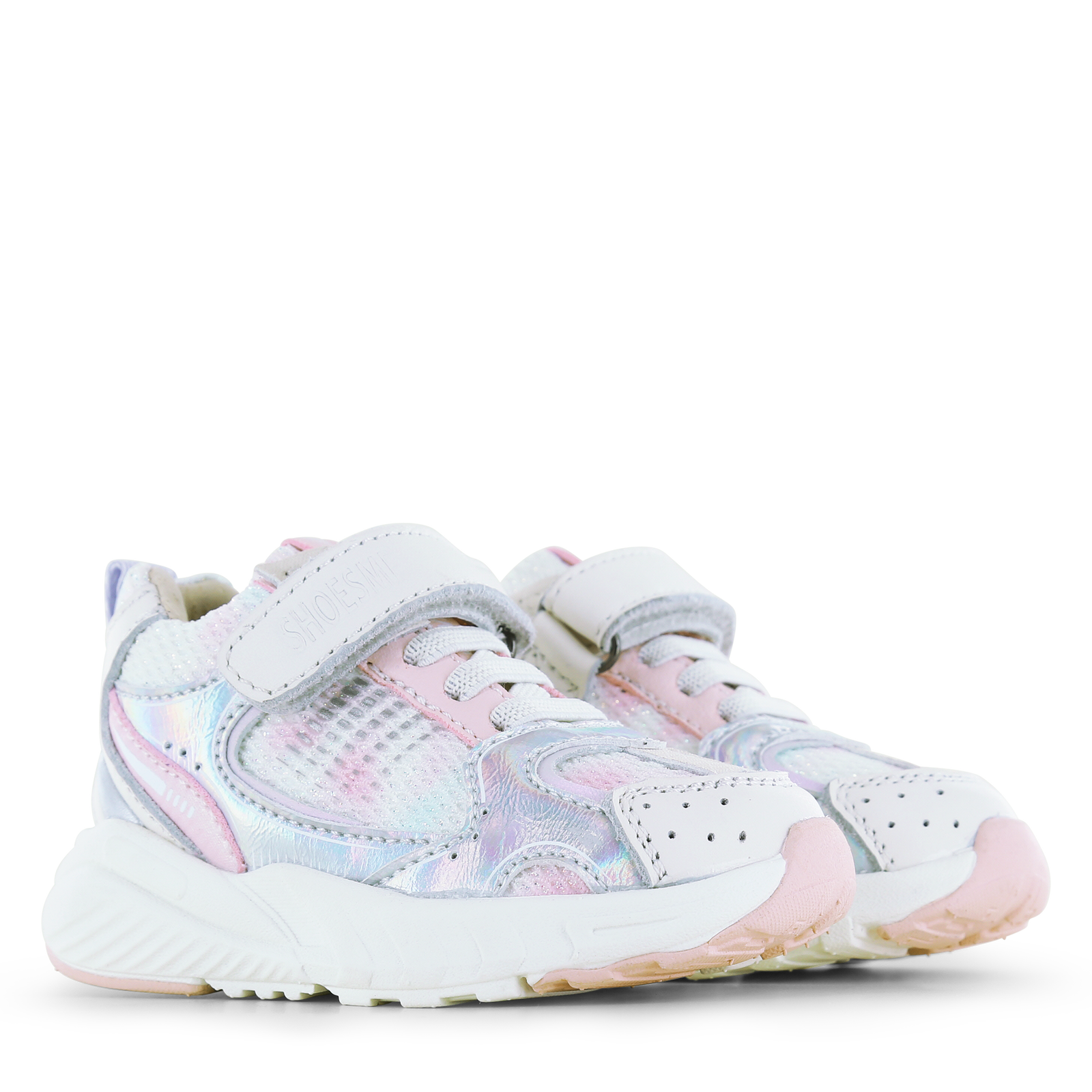 Shoesme zilver sneakertje Mesh, Microfiber leer, Suède | Meisjes schoenen