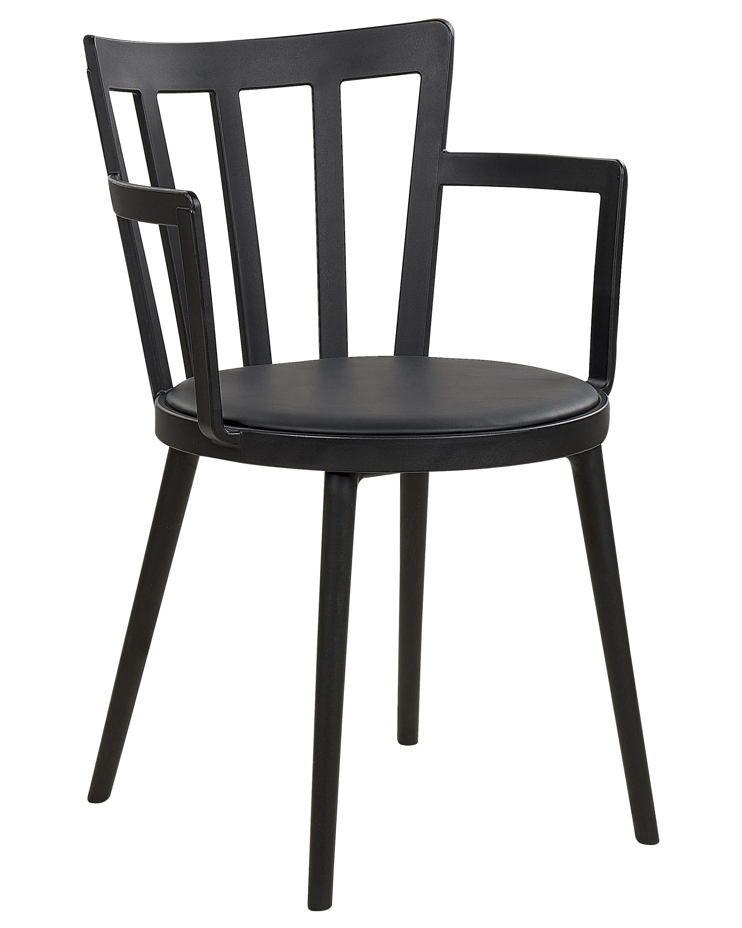 Set van 4 eetkamerstoelen MORILL Zwart