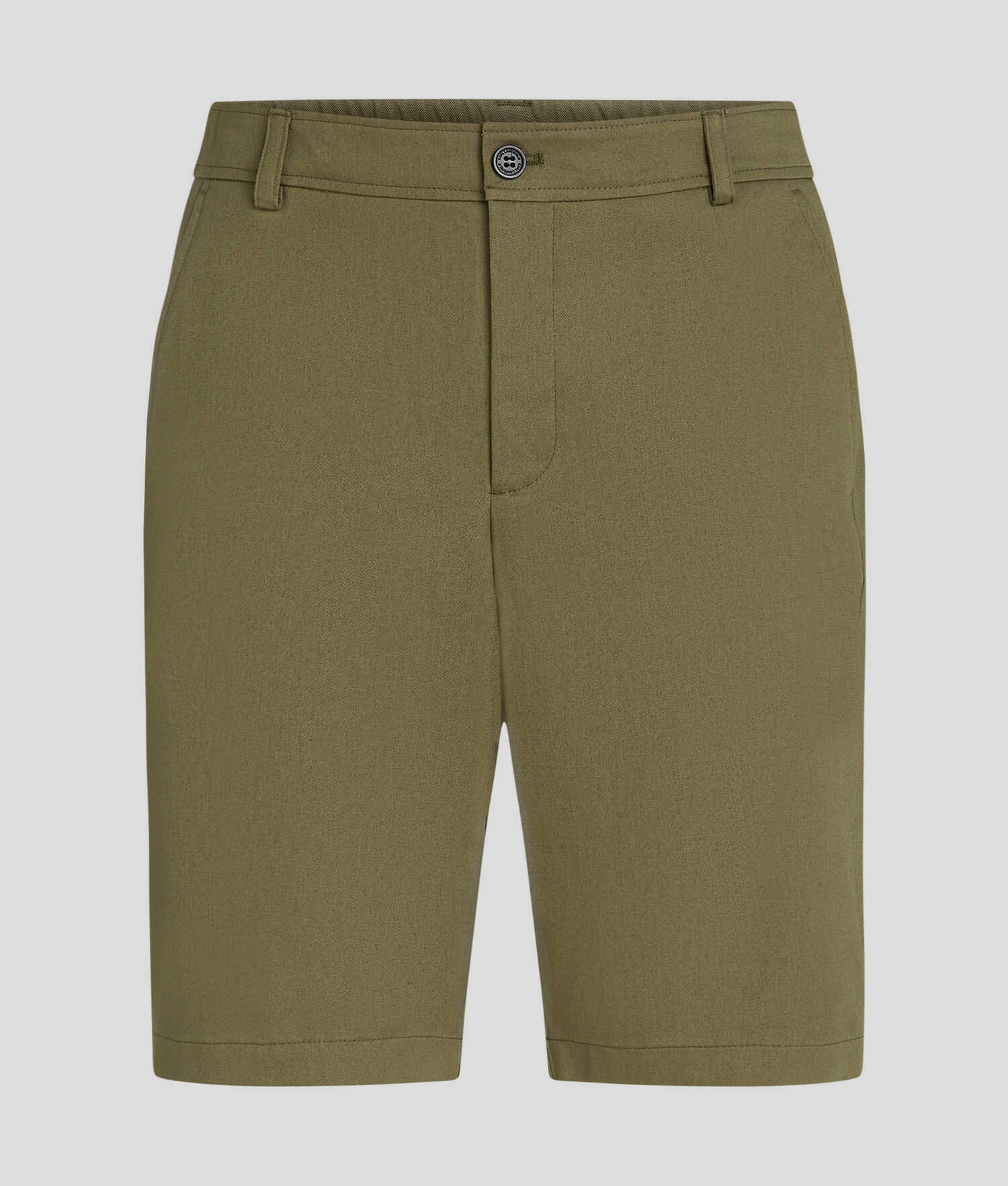 SHORT CHINO KL MONOGRAM - Vert foncé