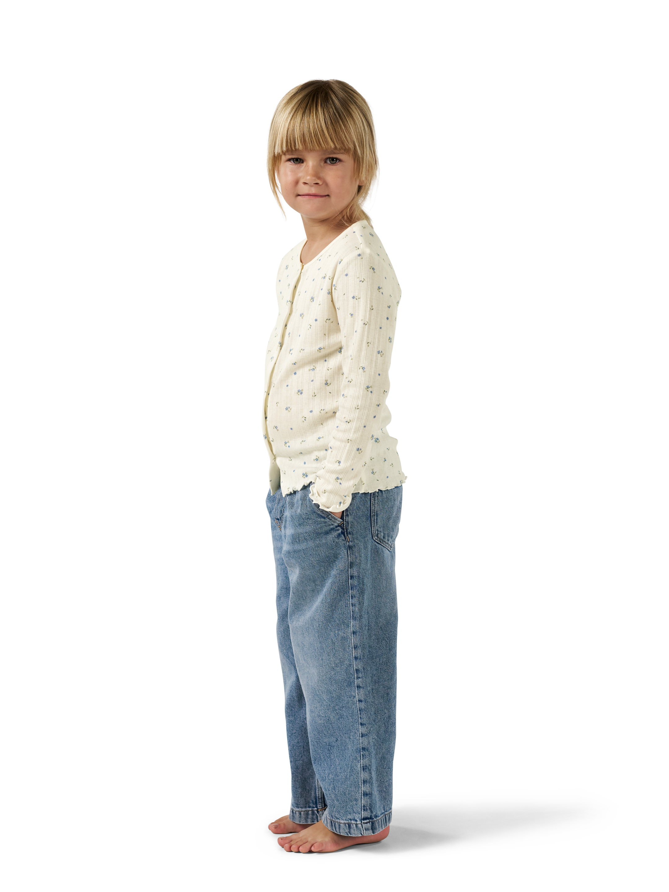 Pointelle cardigan van katoen voor kinderen