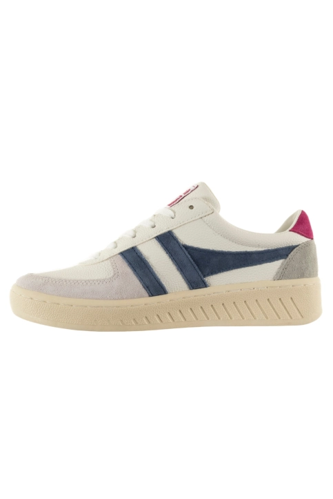 Baskets basses gola grandslam trident he wht/moonlight/fuchsia