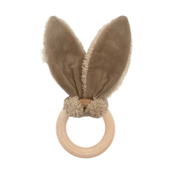 Kidslabel Bunny Bijtring - Beige