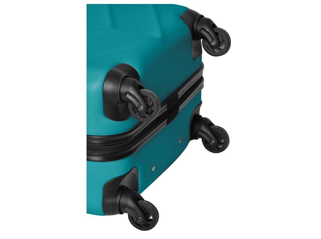 MALA DE CABINE RÍGIDA AIRPORT TURQUESA 4 RODAS 55CM