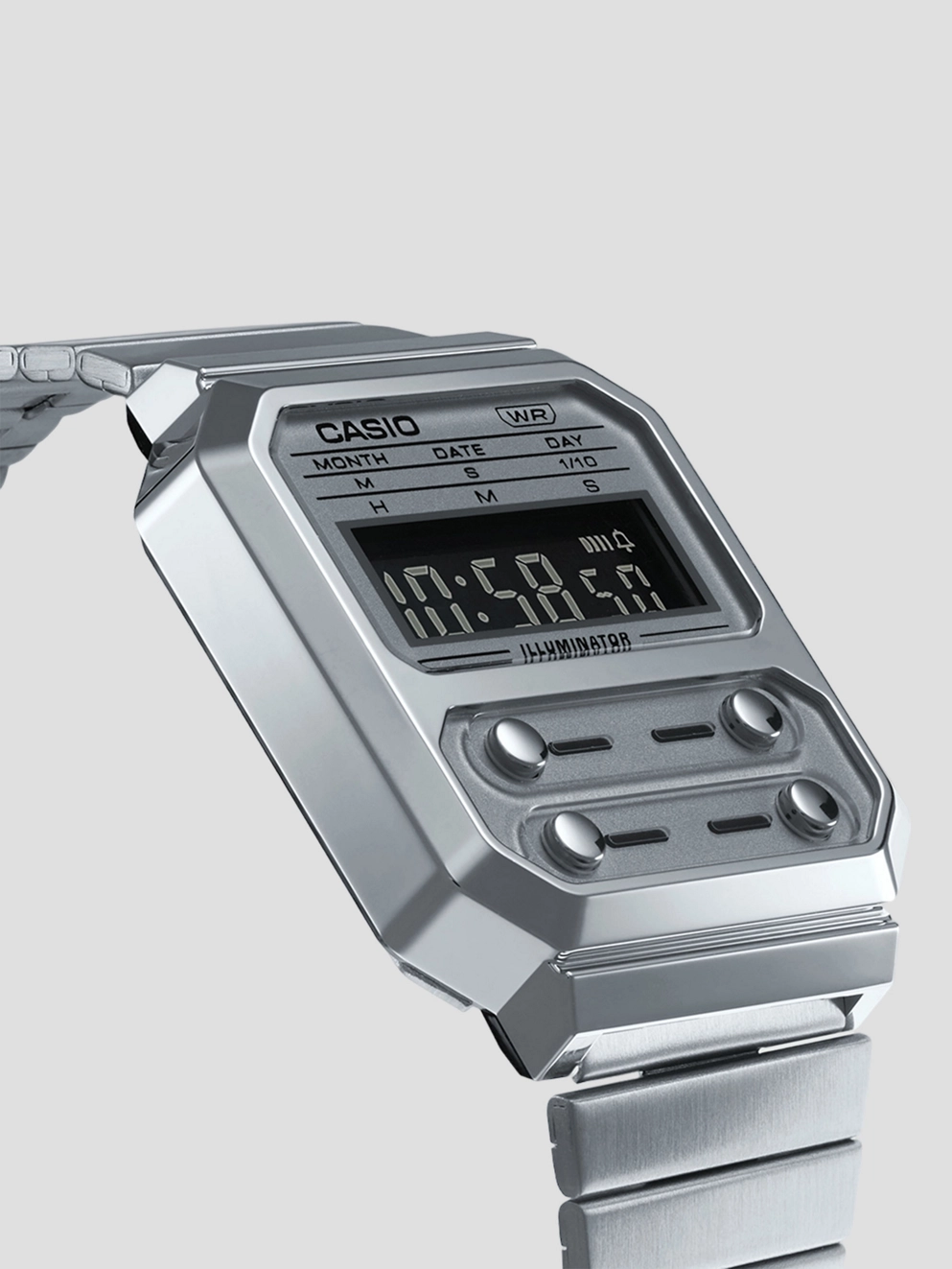 Casio A100WE-7BEF Watch silber