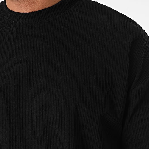 Ensemble Tee Shirt Manches Longues Et Pantalon Jogging Noir