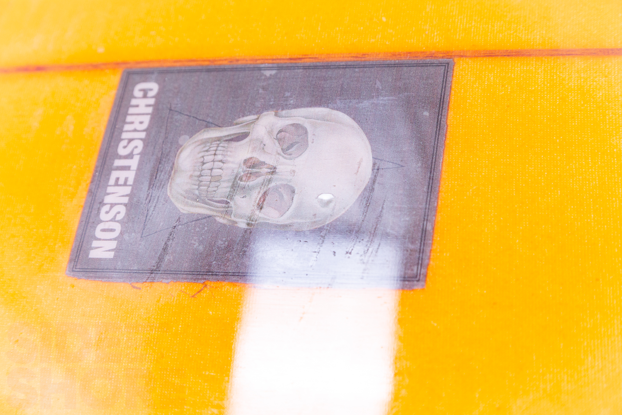 Christenson Surfboards Flat Tracker - Orange Tint   Polish - 7'6 x 21 1/4