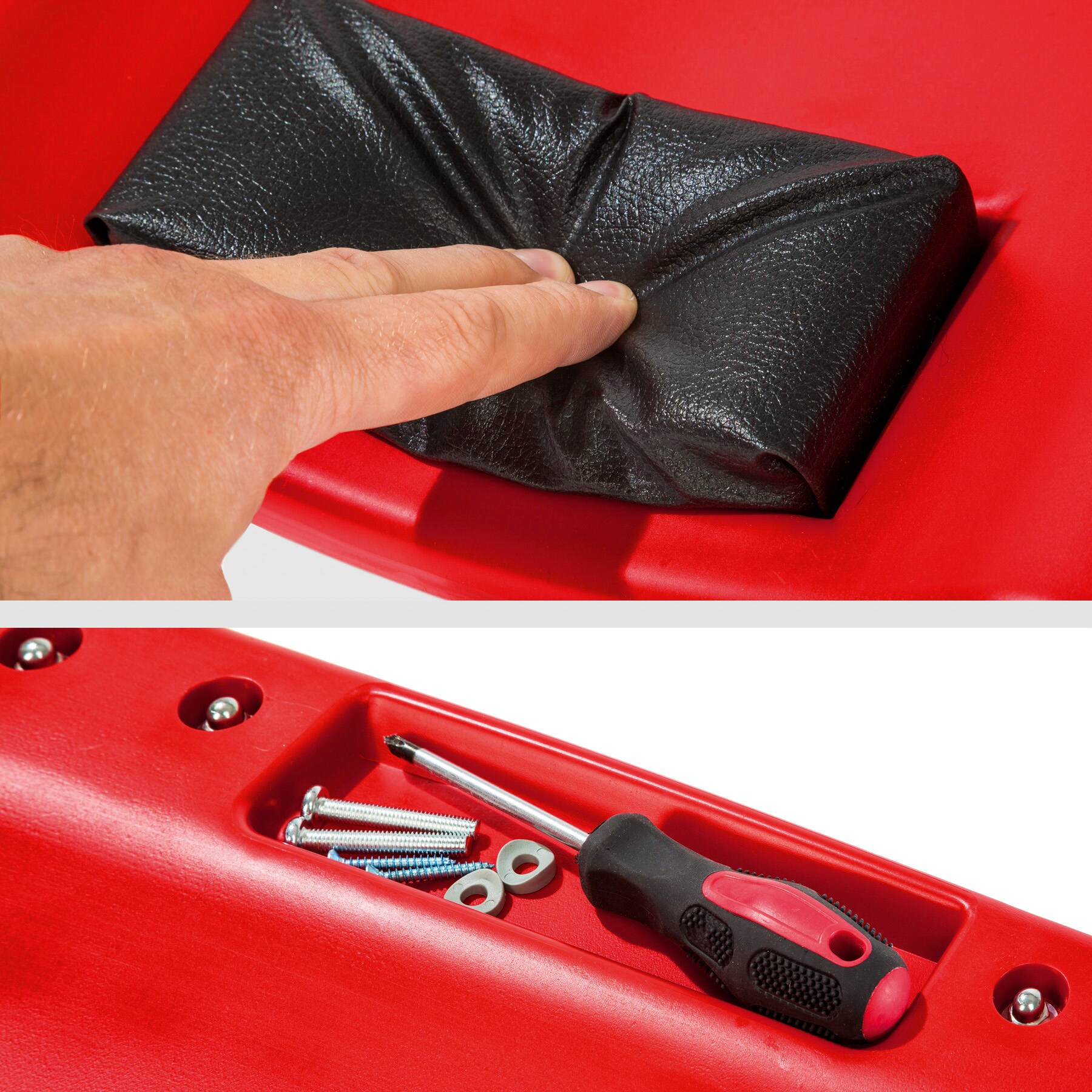 tectake® Werkstatt Rollbrett, mit 6 x 360° Rollen, komfortables Kopfpolster, Belastbarkeit 150 kg