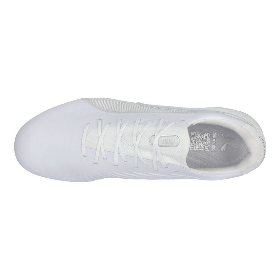 PUMA King Ultimate FG/AG White Pack - Blanc/Argenté