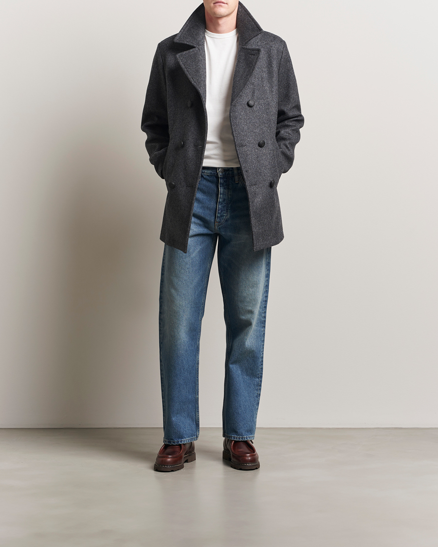 Armor-lux Kermor Wool Peacoat Grey Melange