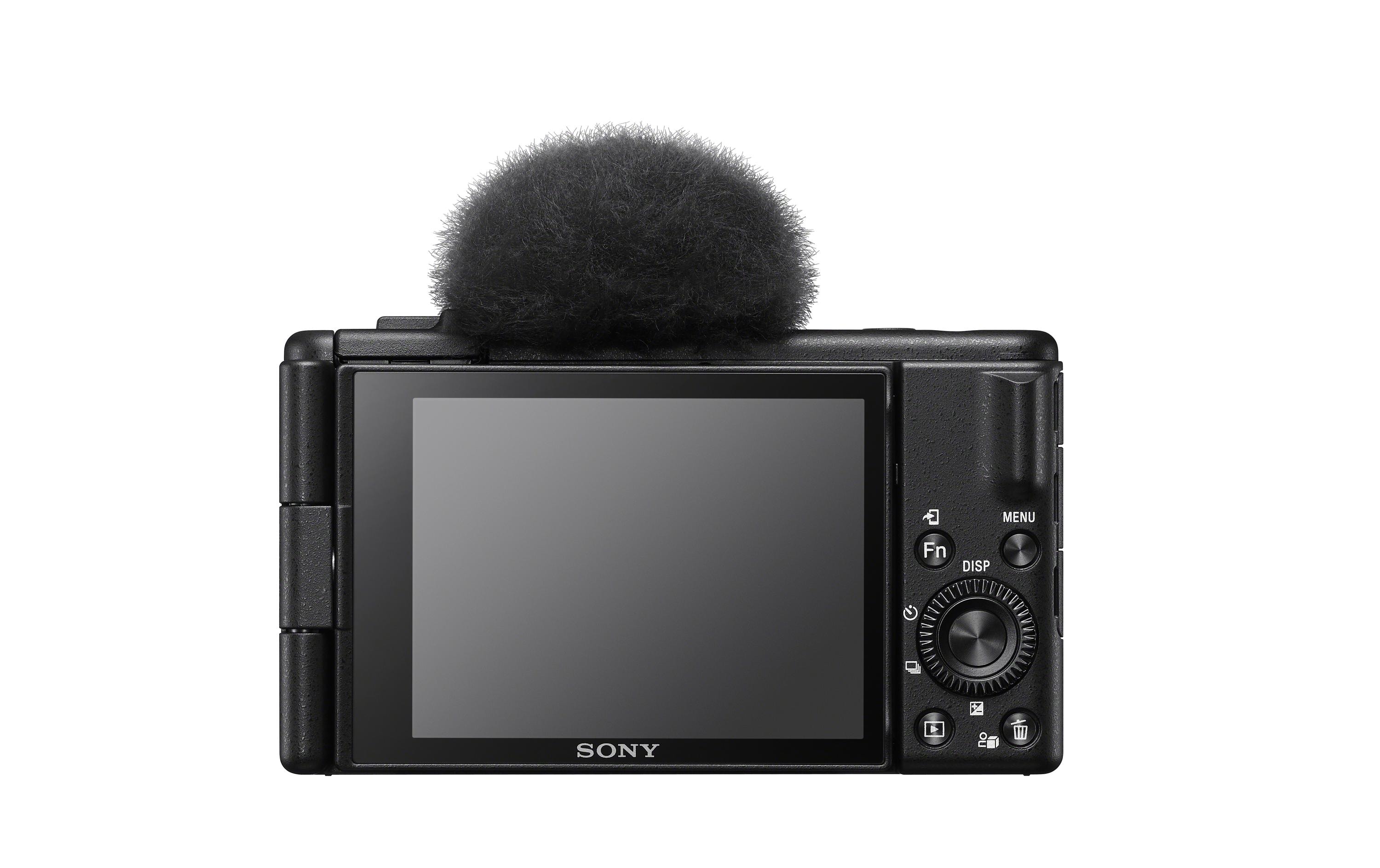 Fotokamera ZV-1F<br>Vlog-Kamera ZV-1F | Digitalkamera (verstellbares Display, 4K Video, Zeitlupe, Vlog-Funktionen) – Schwarz