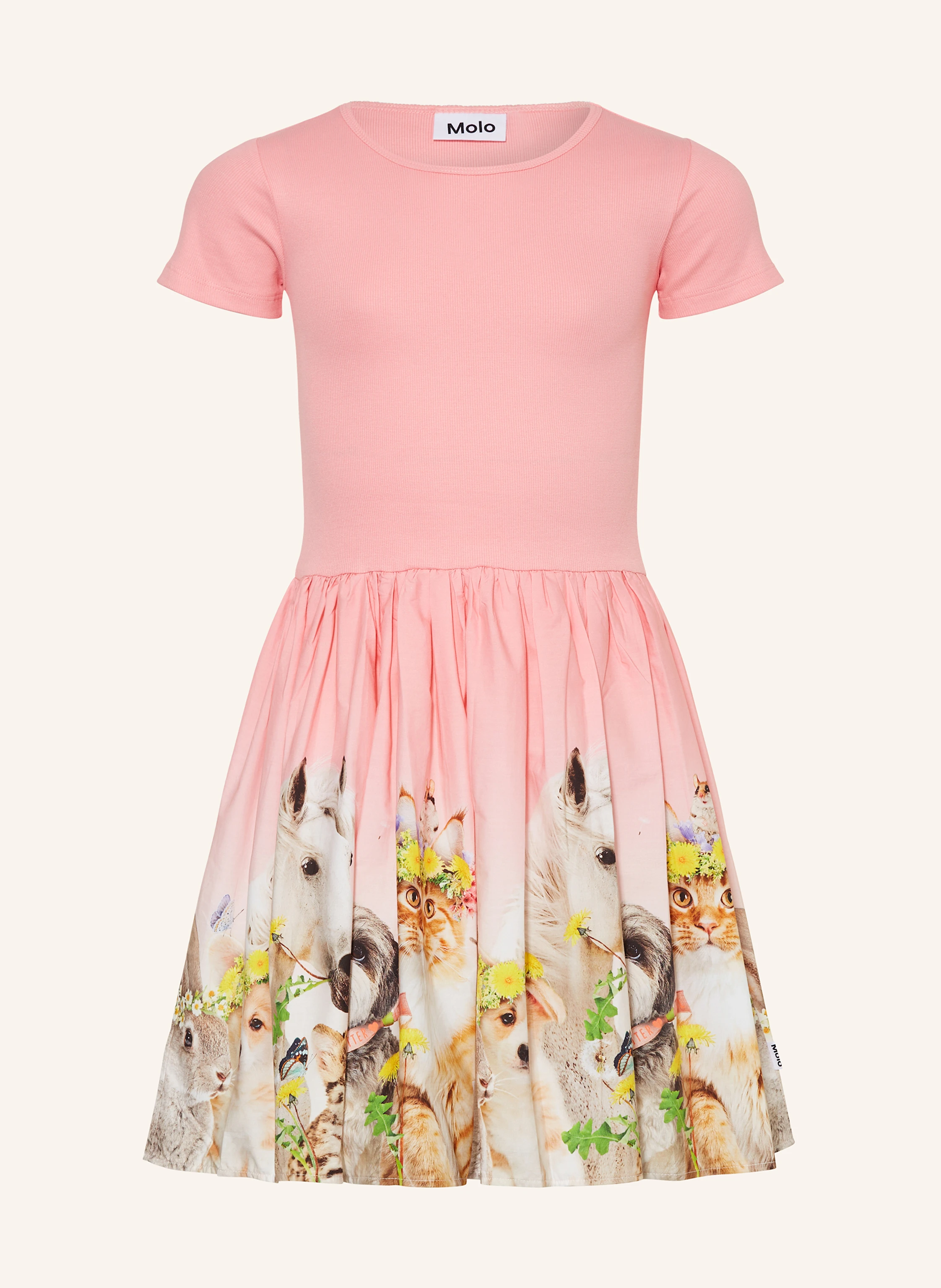 molo Kleid im Materialmix