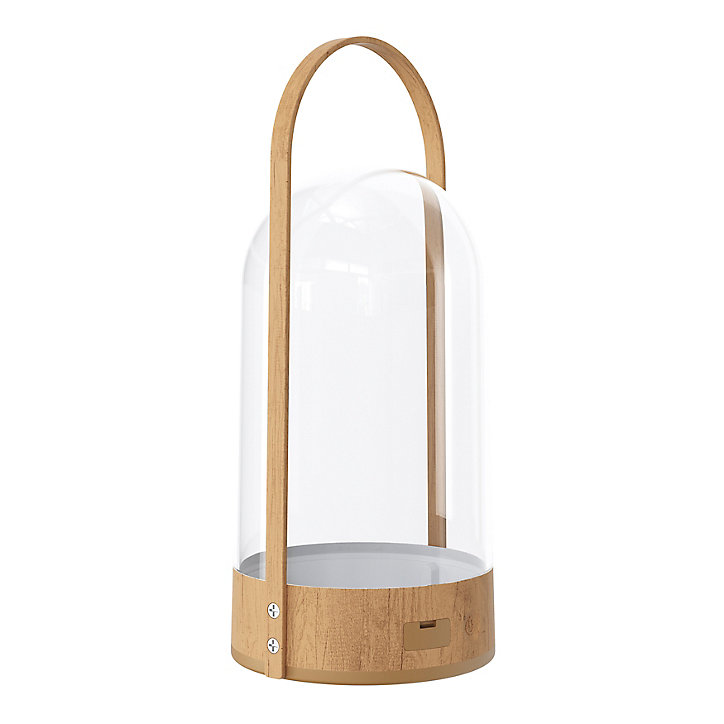 Lampe décorative LED intégrée USB Quamino 200lm 2.7W IP44 effet Bois