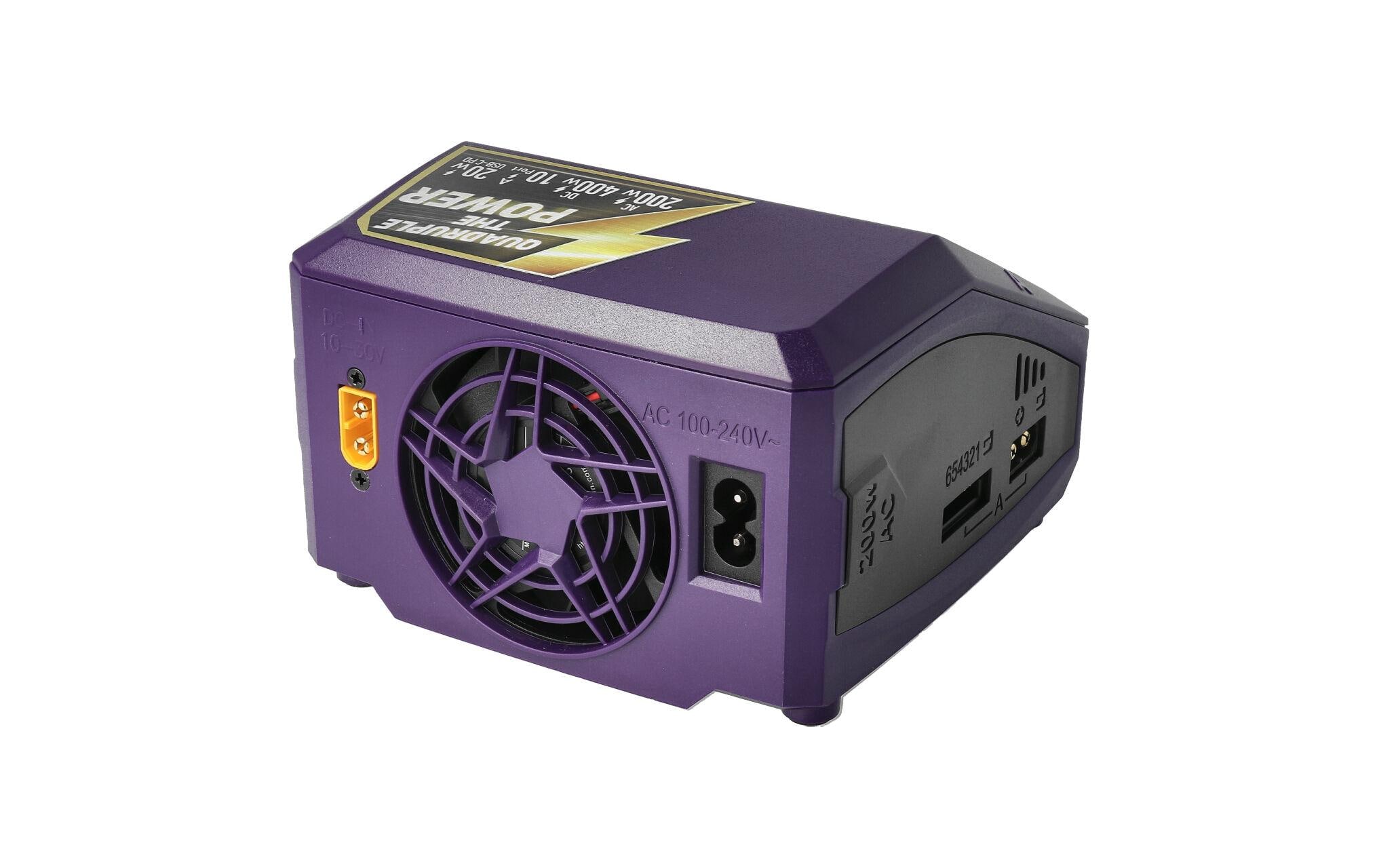 Quad-Ladegerät Q200 Neo 200W AC / 400W DC, 1-6S<br>Universelles Modellbau-Ladegerät mit vier Ausgängen