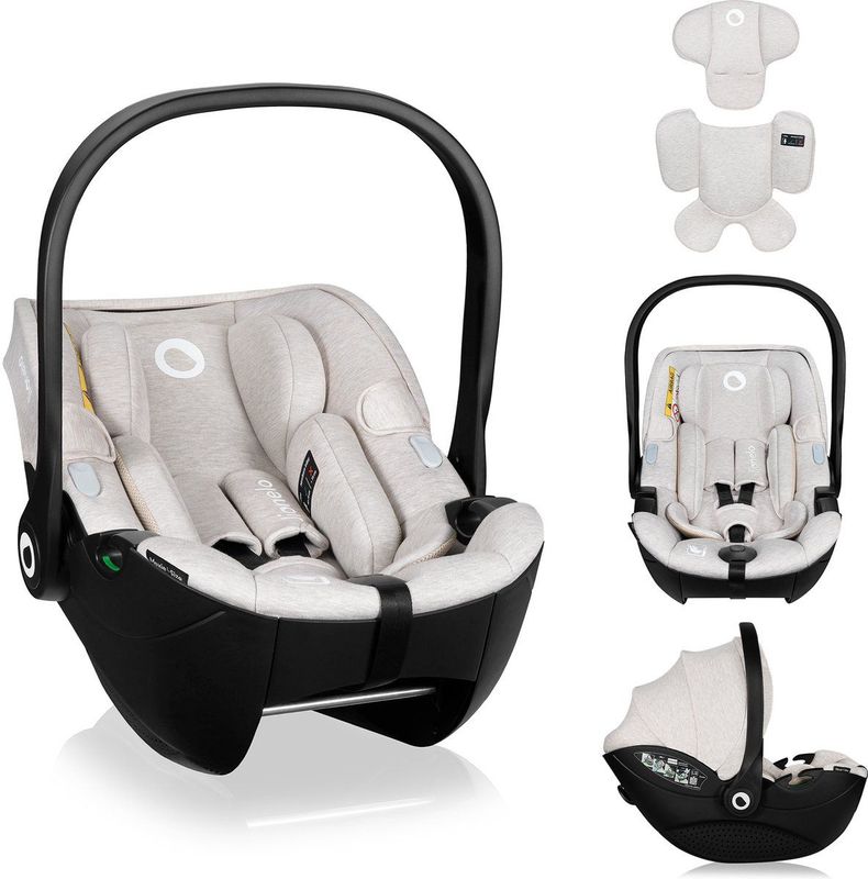 Lionelo Moxie i-Size - Autostoel - Achterwaarts Gericht - Bamboe Stof - Lichtgewicht 4,3 kg - ISOFIX Compatibel