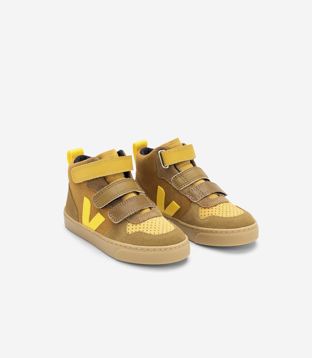 VEJA<br>Tênis esportivo de camurça tamanho pequeno V-10 Mid