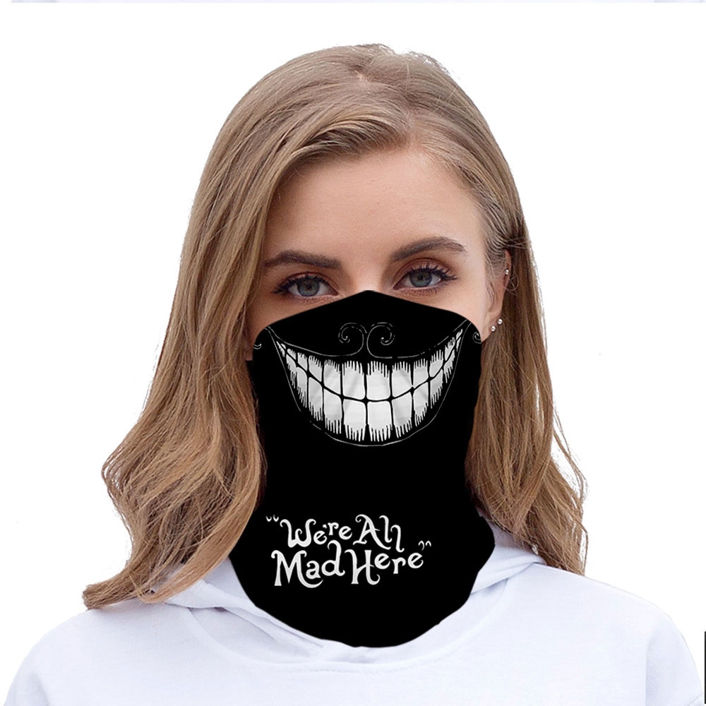 Bandana Schal Halstuch Biker Sturm Maske (Motorrad / Ski / Fahrrad) - We're All Mad Here