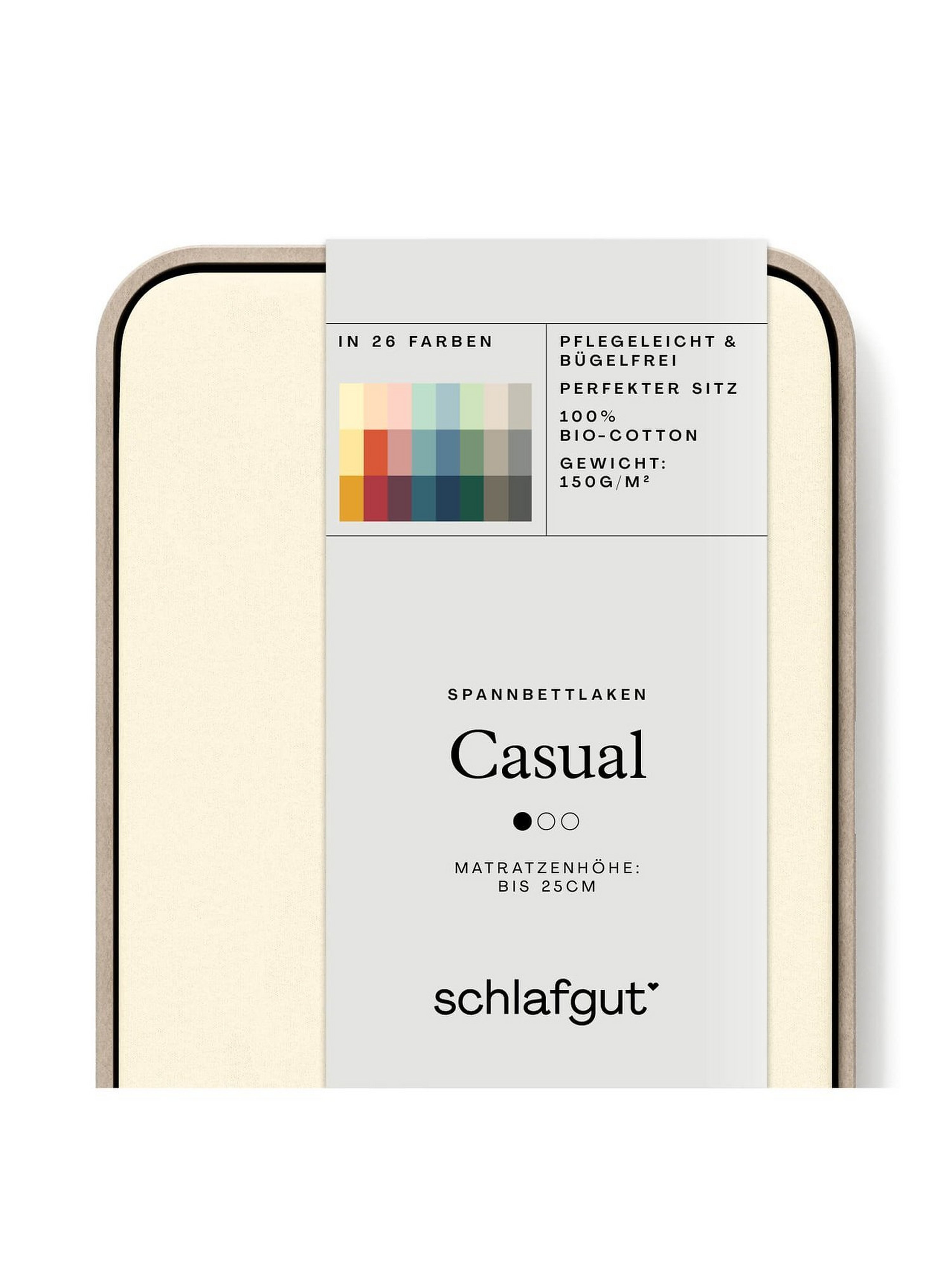 Jersey-Spannbetttuch Casual