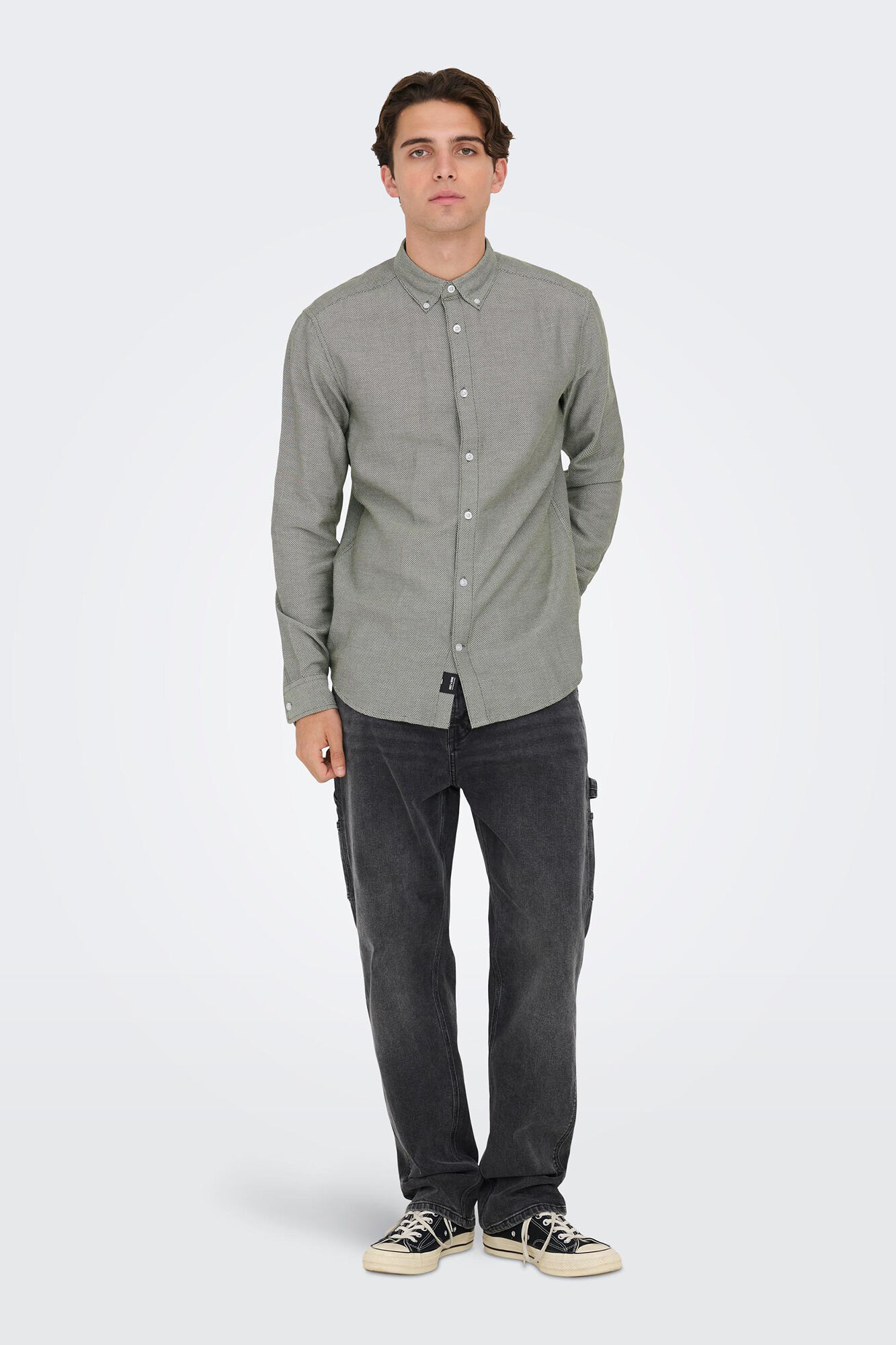 Camisa casual slim